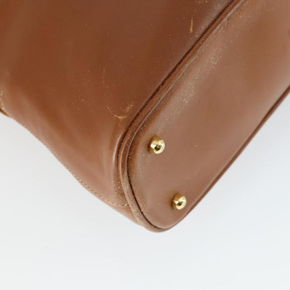 GUCCI Bamboe Handtas Leer 2way Bruin Goud 000 122 0290 Auth 168572