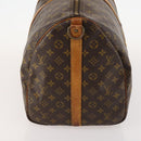 LOUIS VUITTON Monogram Keepall Bandouliere 55 Boston Bag M41414 LV Auth 168573-4