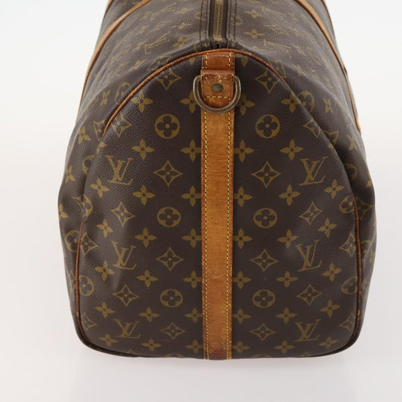 LOUIS VUITTON Monogram Keepall Bandouliere 55 Boston Bag M41414 LV Auth 168573
