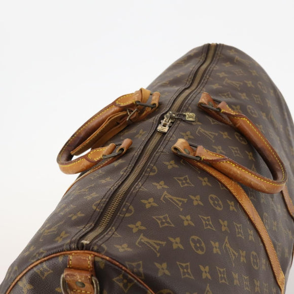 LOUIS VUITTON Monogram Keepall Bandouliere 55 Boston Bag M41414 LV Auth 168573