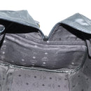 MCM Logogram Vicetos Boston Bag PVC Black Gold Auth 168574-18