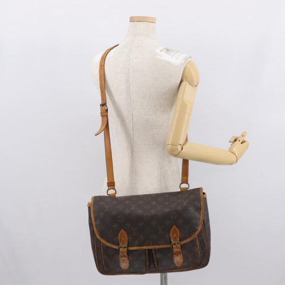 LOUIS VUITTON Monogram Gibeciere GM Shoulder Bag M42246 LV Auth 168577