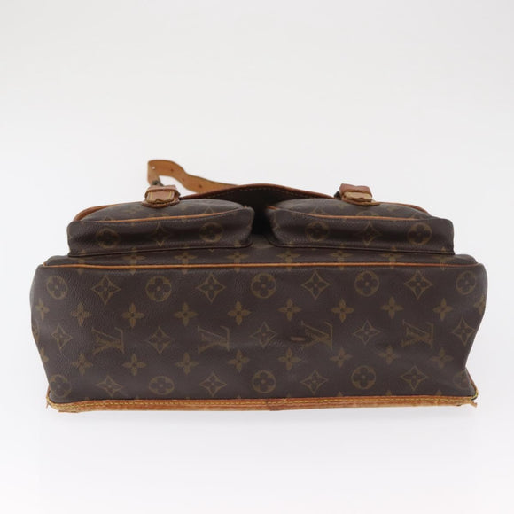 LOUIS VUITTON Monogram Gibeciere GM Shoulder Bag M42246 LV Auth 168577