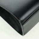 CARTIER PANTHERE Hand Bag Leather Black Silver Auth 168583V-10