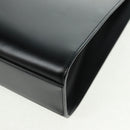 CARTIER PANTHERE Hand Bag Leather Black Silver Auth 168583V-13