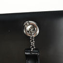 CARTIER PANTHERE Hand Bag Leather Black Silver Auth 168583V-14