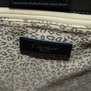 CARTIER PANTHERE Hand Bag Leather Black Silver Auth 168583V-15