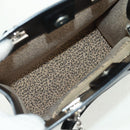 CARTIER PANTHERE Hand Bag Leather Black Silver Auth 168583V-16