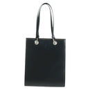 CARTIER PANTHERE Hand Bag Leather Black Silver Auth 168583V-2
