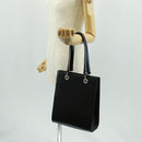 CARTIER PANTHERE Hand Bag Leather Black Silver Auth 168583V-24