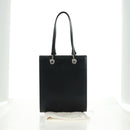 CARTIER PANTHERE Hand Bag Leather Black Silver Auth 168583V-25