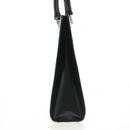CARTIER PANTHERE Hand Bag Leather Black Silver Auth 168583V-5