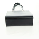 CARTIER PANTHERE Hand Bag Leather Black Silver Auth 168583V-9