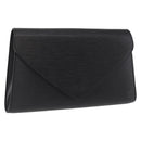 LOUIS VUITTON Epi Art Deco Clutch Bag Black M52632 LV Auth 168585-1