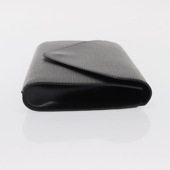 LOUIS VUITTON Epi Art Deco Clutch Bag Black M52632 LV Auth 168585