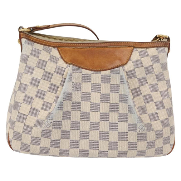 LOUIS VUITTON Damier Azur Siracusa PM Shoulder Bag N41113 LV Auth 168591