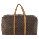 LOUIS VUITTON Monogram Sac Souple 55 Boston Bag M41622 LV Auth 168600-2
