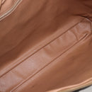 CELINE Macadam Canvas Business Bag PVC Leather Brown Gold Auth 168602-10