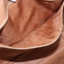 CELINE Macadam Canvas Business Bag PVC Leather Brown Gold Auth 168602-11