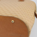 CELINE Macadam Canvas Hand Bag PVC Beige Gold Auth 168604-9