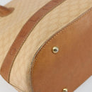 CELINE Macadam Canvas Hand Bag PVC Beige Gold Auth 168604-14