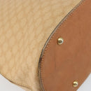 CELINE Macadam Canvas Hand Bag PVC Beige Gold Auth 168604-16
