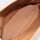 CELINE Macadam Canvas Hand Bag PVC Beige Gold Auth 168604-10