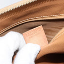 CELINE Macadam Canvas Hand Bag PVC Beige Gold Auth 168604-12