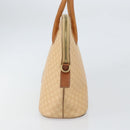 CELINE Macadam Canvas Hand Bag PVC Beige Gold Auth 168604-3