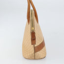 CELINE Macadam Canvas Hand Bag PVC Beige Gold Auth 168604-4