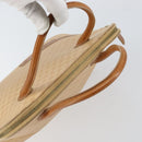 CELINE Macadam Canvas Hand Bag PVC Beige Gold Auth 168604-6
