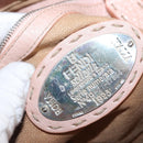 FENDI Celeria Villa Borghese Hand Bag Leather Pink Silver Auth 168606-24