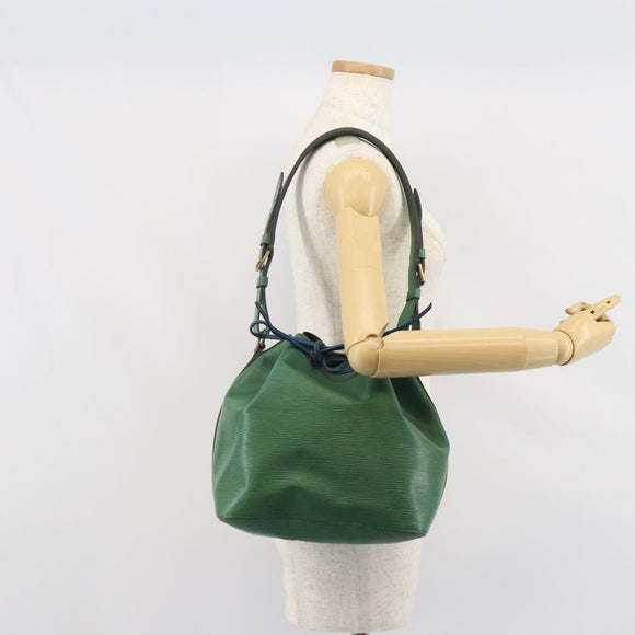LOUIS VUITTON Epi Petit Noe Shoulder Bag Green M44104 LV Auth 168609