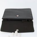 PRADA Handtasche Baumwolle Khaki Silber Auth 168612-20