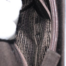 PRADA Handtasche Baumwolle Khaki Silber Auth 168612-25