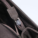 PRADA Handtasche Baumwolle Khaki Silber Auth 168612-26