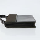 PRADA Handtasche Baumwolle Khaki Silber Auth 168612-4