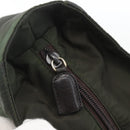 PRADA Chain Tote Bag Nylon Khaki Gold Auth 168613-15