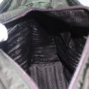 PRADA Chain Tote Bag Nylon Khaki Gold Auth 168613-20