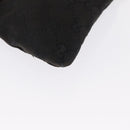 GUCCI GG Canvas Waist bag Black Silver 28566 Auth 168615-10
