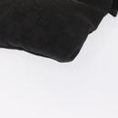GUCCI GG Canvas Waist bag Black Silver 28566 Auth 168615-11