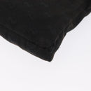GUCCI GG Canvas Waist bag Black Silver 28566 Auth 168615-13