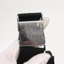 GUCCI GG Canvas Waist bag Black Silver 28566 Auth 168615-17