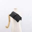 GUCCI GG Canvas Waist bag Black Silver 28566 Auth 168615-25