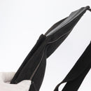 GUCCI GG Canvas Waist bag Black Silver 28566 Auth 168615-6