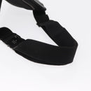 GUCCI GG Canvas Waist bag Black Silver 28566 Auth 168615-7