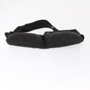 GUCCI GG Canvas Waist bag Black Silver 28566 Auth 168615-9