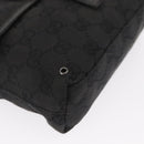 GUCCI GG Canvas Jackie Waist bag Black Silver 92543 Auth 168617-10