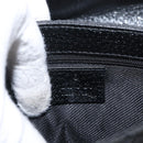 GUCCI GG Canvas Jackie Waist bag Black Silver 92543 Auth 168617-17