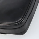CELINE Shoulder Bag Leather Black Gold Auth 168618-13